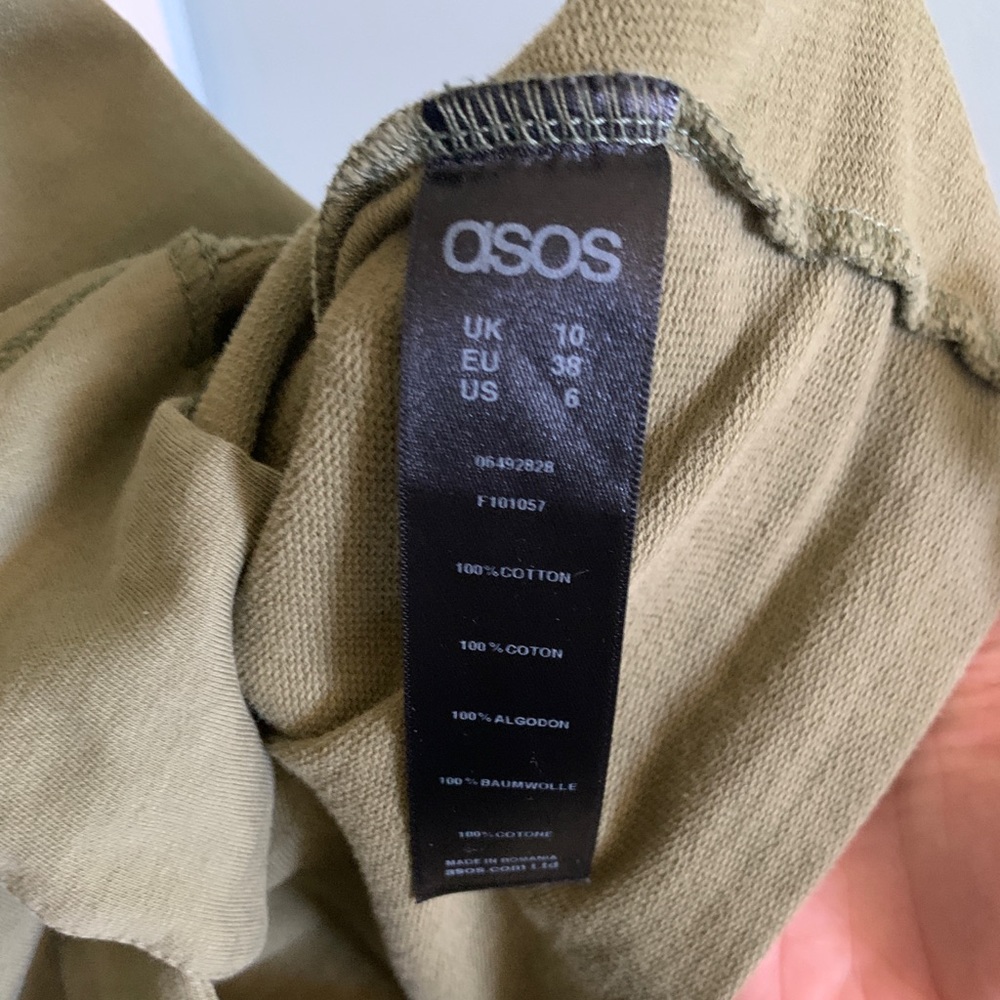 ASOS 80s Button Through Mini Dress - Picture 4 of 7